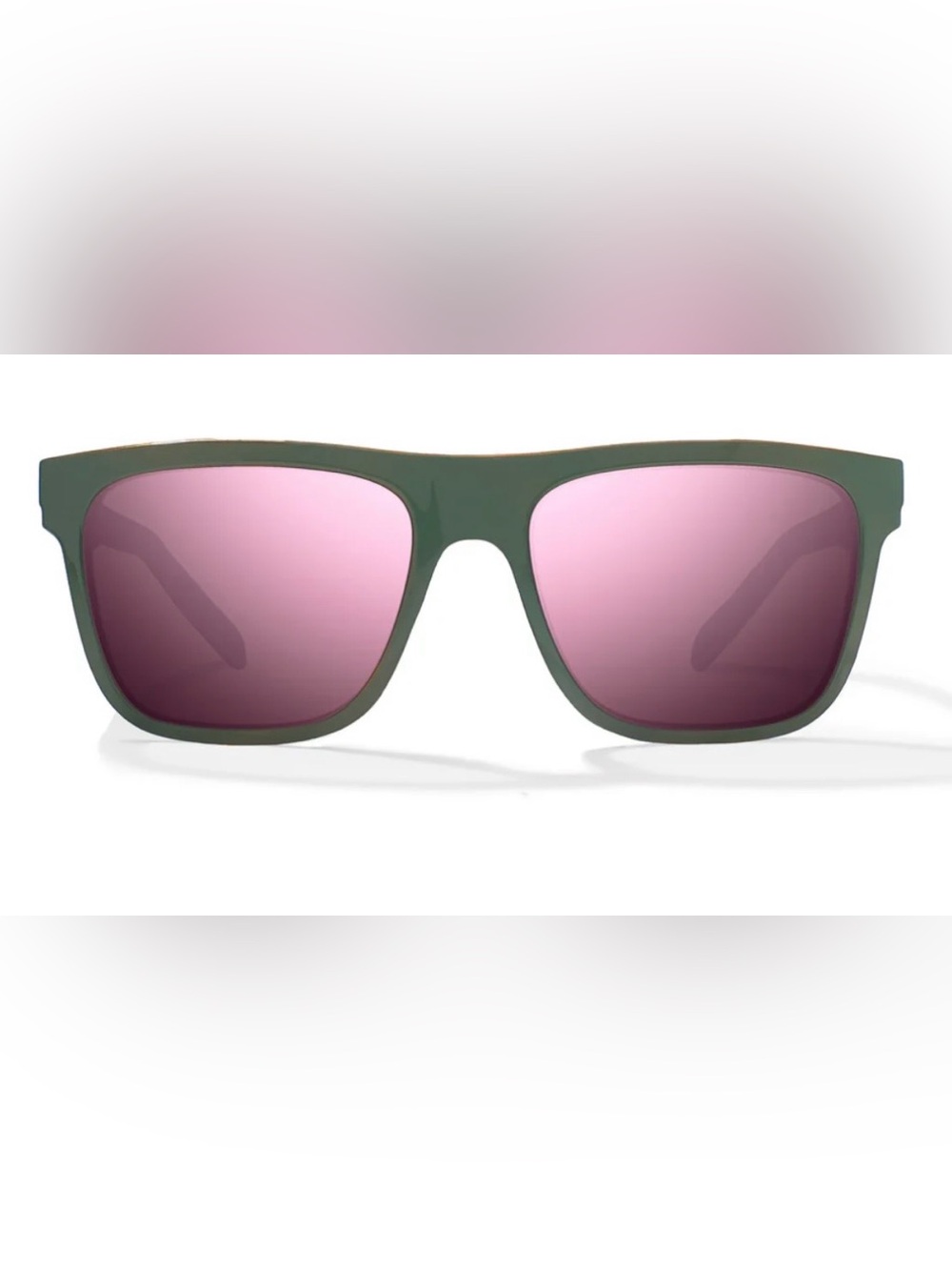 NEW Bajio Hopedale Sunglasses Gray Gloss w Violet Mirror Polarized Glass Lenses